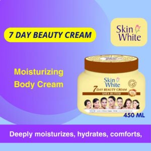 7 Day Beauty Cream Enriched with Shea Butter 450 GM | beauty and above a pack of 7 Day Beauty Cream Enriched with Shea Butter 450 GM with text moisturizing body cream