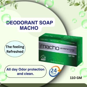 Deodorant Soap Macho all day odor protection and clean | beauty and above green pack of Deodorant Soap Macho