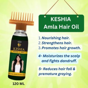 KESHIA Amla hair oil strengthens hair promotes growth reduces hair fall | beauty and above amla hair oil Keshia 120 ML