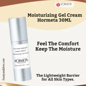 Product image of Hormeta HormeAQUA Moisturizing Gel-Cream 30ml (Swiss-made) for deep, long-lasting facial hydration and soothing comfort.