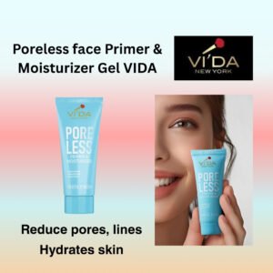 Poreless face Primer and Moisturizer Gel VIDA | beauty and above a tube of Poreless face Primer and Moisturizer Gel VIDA pack