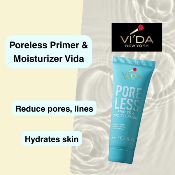 bottle of Poreless face Primer and Moisturizer vida new york