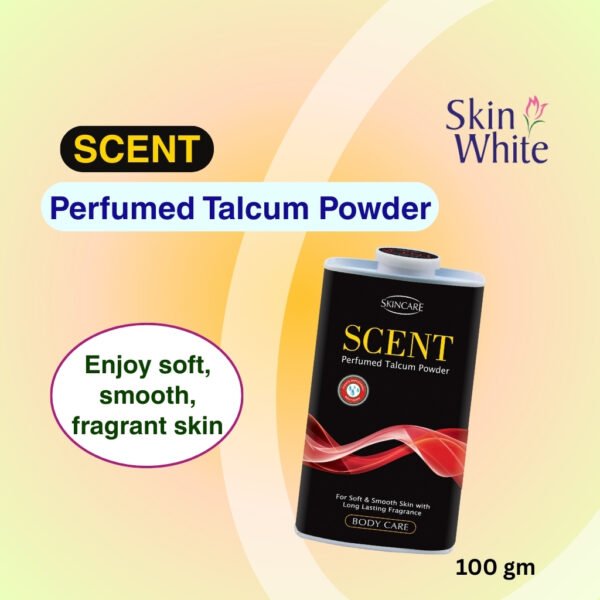 pack of red Scent Perfumed Talcum Powder absorbs moisture for lasting freshness and comfort product from skincare