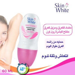 عبوه من مضاد للتعرق ومزيل للعرق مفتح للبشرة رول اون وردى بجانب ابط فتاه