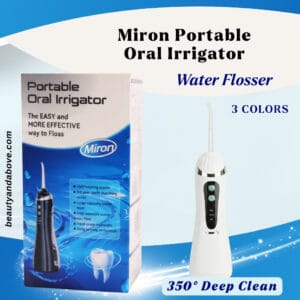 The Miron Portable Oral Irrigator for deep dental cleaning. An essential Water Flosser for oral hygiene in Kuwait.